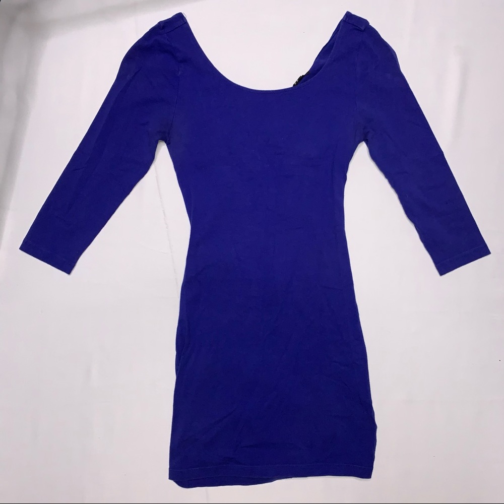 M - Blue Bodycon Dress